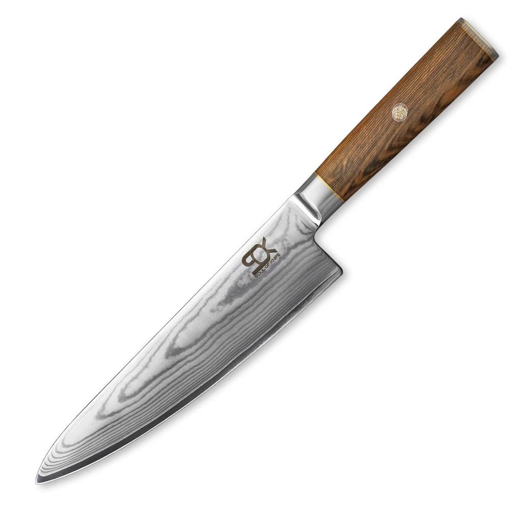 foto N�� kuchy�sk� Chef/Gyuto 210 mm SOK Cocobolo White Damascus